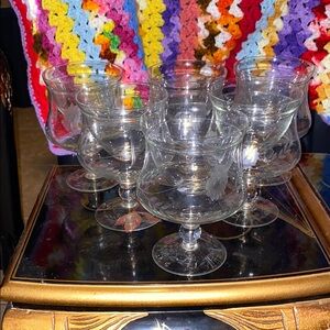 BX50 Vintage Princess House Elegant Shrimp Cocktail Glass Set of 6